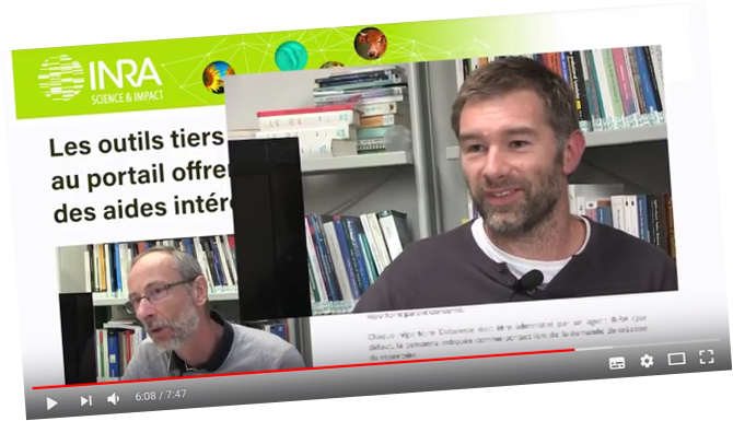screenshot vidéo d'interviews INRA- Production multimédia io2s.fr